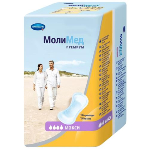 Молимед премиум прокладки урологические №14 макси жен