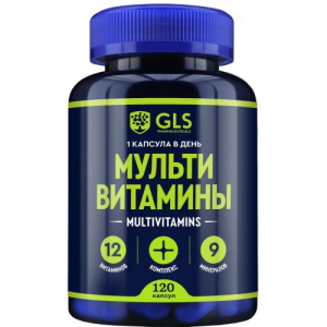 Джи эл эс мультивитамины 12 + 9 капсулы 420мг №120 бад