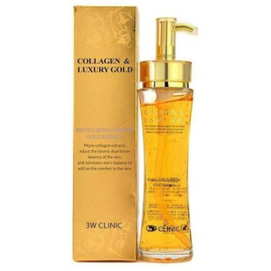 3w клиник эссенция для лица 150мл collagen & luxury gold revitalizing comfort gold