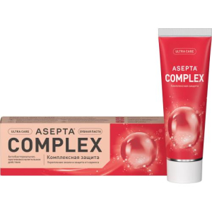 Асепта зубная паста 75мл комплексная защита