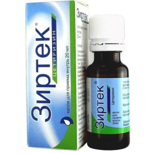 Зиртек капли для приема внутрь 10мг/мл 20мл 