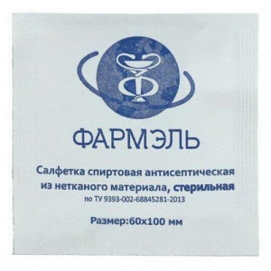 Фармэль салфетка спиртовая №1 60х100мм