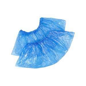 Бахилы однораз полиэтиленовые Экстра 4г с двойной резин (50 пар в уп)