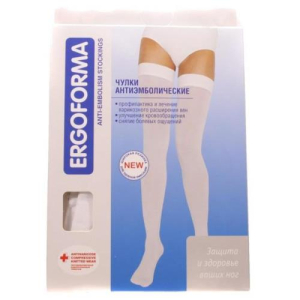 Эргоформа чулки антиэмболические 1кл р4 бел /арт 217/