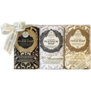 Нести данте набор мыло юбилейное (золот. + платин. + роскошн. черн. 250г №3)