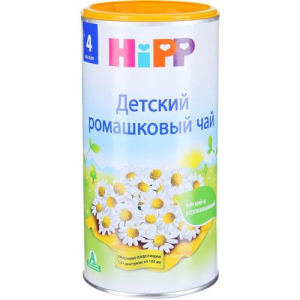 Хипп чайный напиток 200мг ромашковый, 4 +  мес