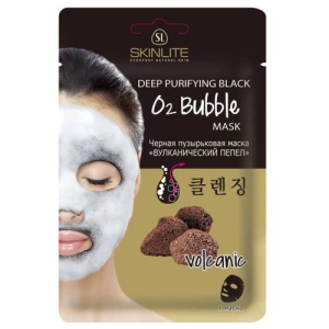 Скинлайт маска д/лица черная вулкан. пепел 20мл. [skinlite]