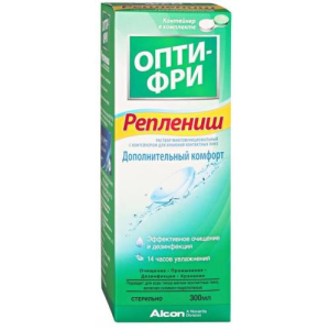 Опти фри реплениш раствор для линз 300мл  + контейнер