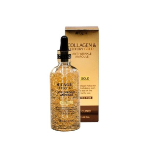 3w клиник сыворотка для лица 100мл с золотом и коллагеном