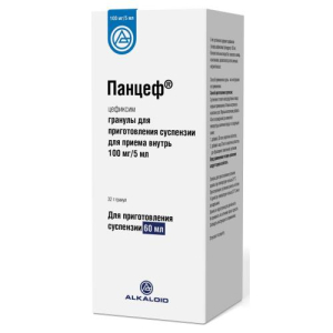 Панцеф гранулы для приготовления суспензии для приема внутрь 100мг/5мл 32г