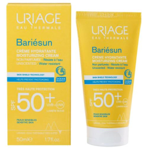 Урьяж барьесан крем 50мл увлажн без ароматизатора для чувствительной кожи spf50+