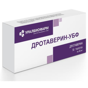 Дротаверин-убф таблетки 40мг №50