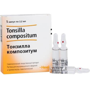 Тонзилла композитум раствор для внутримышечного введения гомеопатический 2,2мл №5