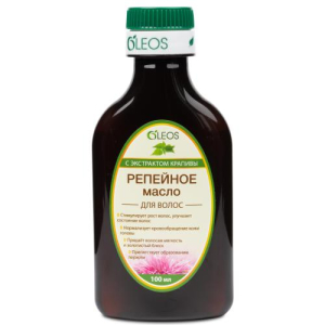 Олеос репейное масло 100мл крапива