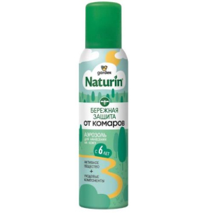 Гардекс натурин аэрозоль 150мл бережная защита от комаров 6 +