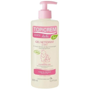 Топикрем соинс бебе гель для волос и тела 500мл очищающ. 2в1