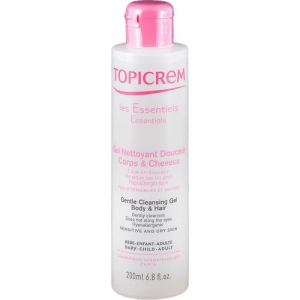 Топикрем гель для волос и тела 200мл мягкий очищ