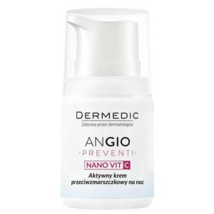 Дермедик ангио превенти крем ночной 55г активный п/морщин