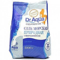 Доктор аква морская соль для ванн 1000г