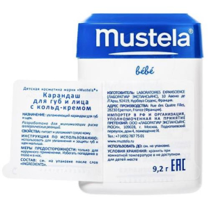 Мустела bebe карандаш д/губ и лица с кольд-кремом 11г. [mustela]