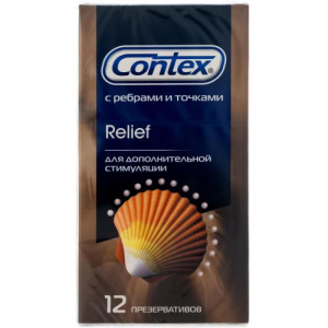 Контекс презервативы №12 рельефные