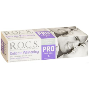 Рокс про зубная паста 135г деликат. отбел. освеж. мята (fresh mint)