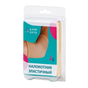 Алеф налокотник эласт. бел. р.m /арт.лок/