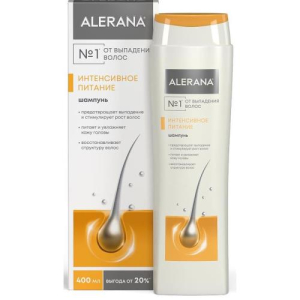 Алерана шампунь 400мл интенсивное питание