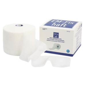 Эм-фикс хафт бинт медицинский эластичный самофиксир. 8смх20м бел.