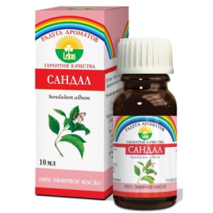 Масло сандаловое 10мл. эфирное /рино био/