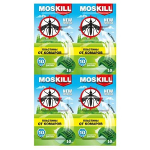 Москилл пластины №10 от комаров б/запаха