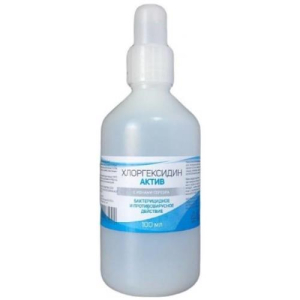 Хлоргексидин актив раствор для наружного применения  100мл с ионами серебра