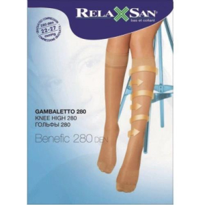 Релаксан гольфы компресс. 280den р.3 col.36 св. тел.