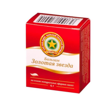 Золотая звезда бальзам мазь для наружного применения 4г Золотая звезда бальзам мазь для наружного применения 4г