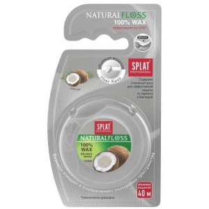 Сплат натурал вокс зубная нить 40м кокос