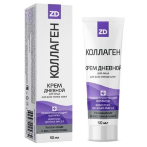 Коллаген zd крем для лица 50мл дневной восстанавливающий