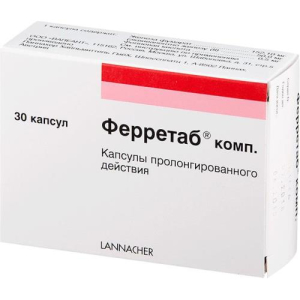 Ферретаб комп капсулы с пролонгированным высвобождением №30