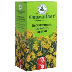 Бессмертника песчаного цветки измельченные 30г Бессмертника песчаного цветки измельченные 30г