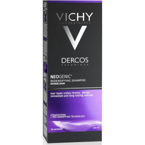 Виши деркос неоженик шампунь 200мл для повышенной густоты волос