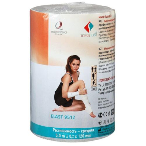 Тонус бинт эласт. ср 5мх12см.