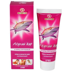 Акулья сила акулий жир  крем для тела 75мл стручковый перец