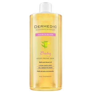 Дермедик  эмолиент линум цикатопи масло для душа 500мл д/детей с 1-го дня жизни