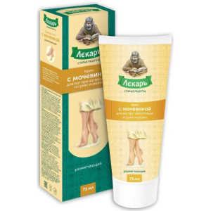 Лекарь крем для ног 75мл с мочевиной при натопт и сух мозолях интенсив
