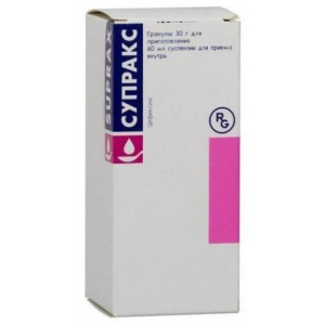 Супракс гранулы для приготовления суспензии для приема внутрь 100мг/5мл /в комплекте со шприцем дозировочным/Эй Си Эс