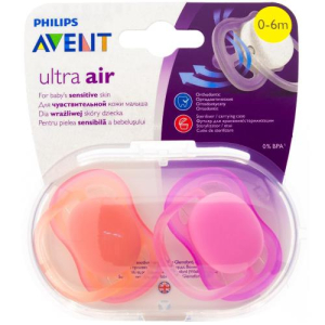 Авент ультра айр пустышка силиконовая №2 0-6 мес д/девоч. /арт. scf245/20/