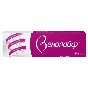 Венолайф гель для наружного применения 0.25% + 5% + 2% 40г