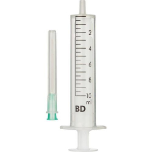Бд дискардит шприц одноразовый стерильный с иглой 10мл №100 2-х комп 21g 0,8х40мм