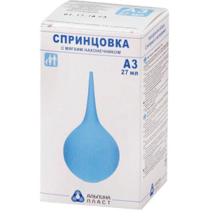 Альпина пласт спринцовка пвх №3а мягк након 27мл