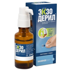 Экзодерил раствор для наружного применения  1% 30мл