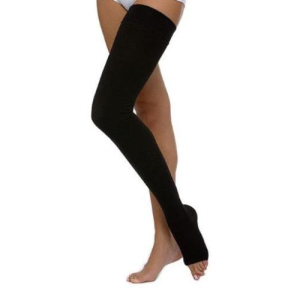 Центр компресс чулок компрессионный кругловязан до бедра откр мысок 2кл р 3 черн